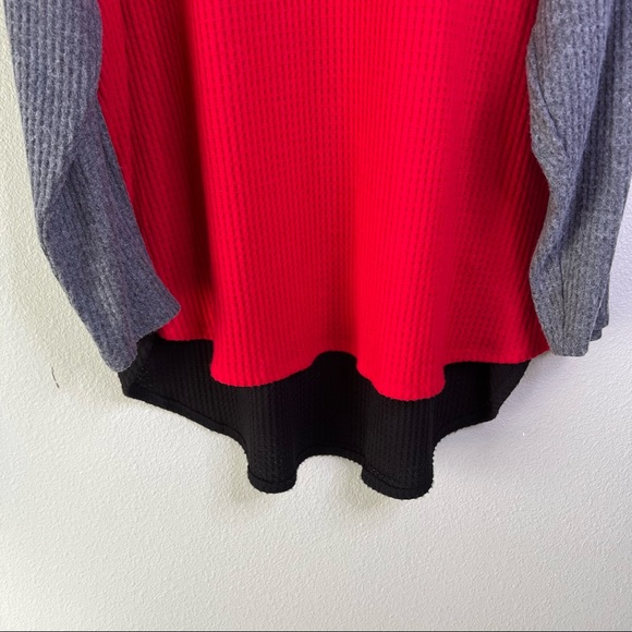 Calvin Klein Mockneck Colorblock Waffle Knit Top Size 2X Plus - Picture 12 of 16